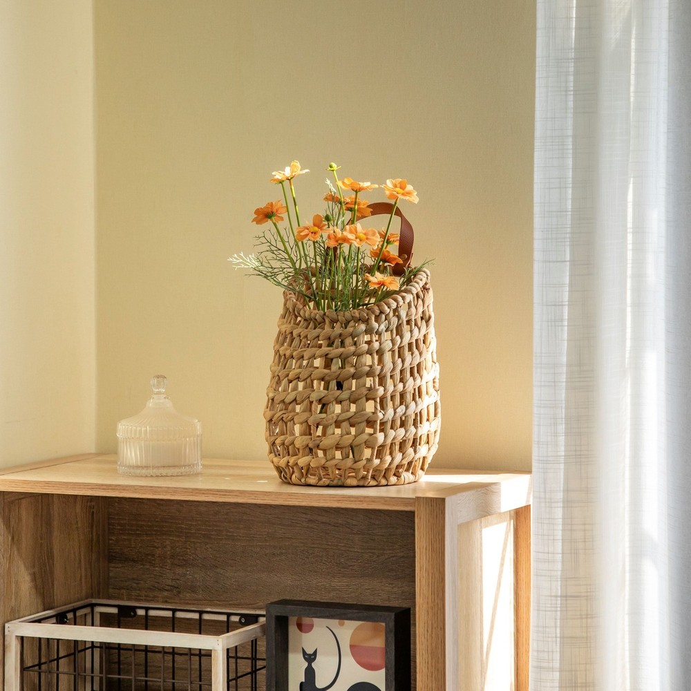 HANGING WOVEN BASKET