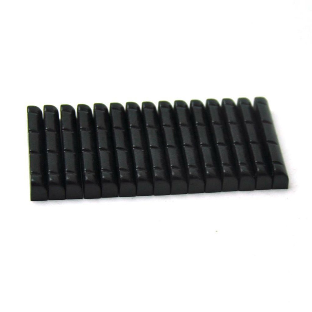 50pcs Universal Ukulele Bridge Pins Upper Nut Saddle Plastic Black
