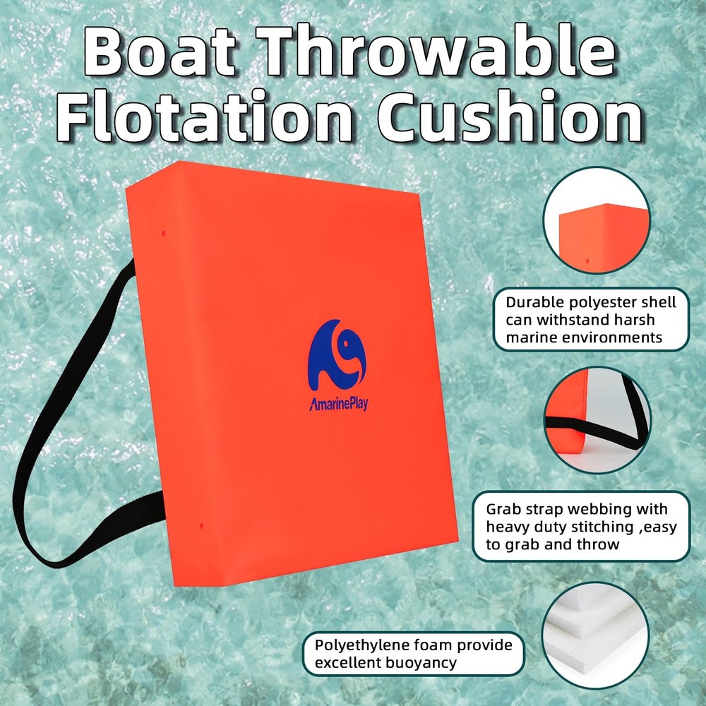 Throwable Flotation Cushion,Foam Flotation Throwable Device,USCG Approved Typ...