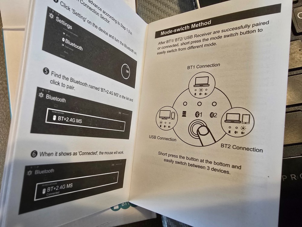 New Jelly Comb MS46B Wireless Bluetooth Mouse