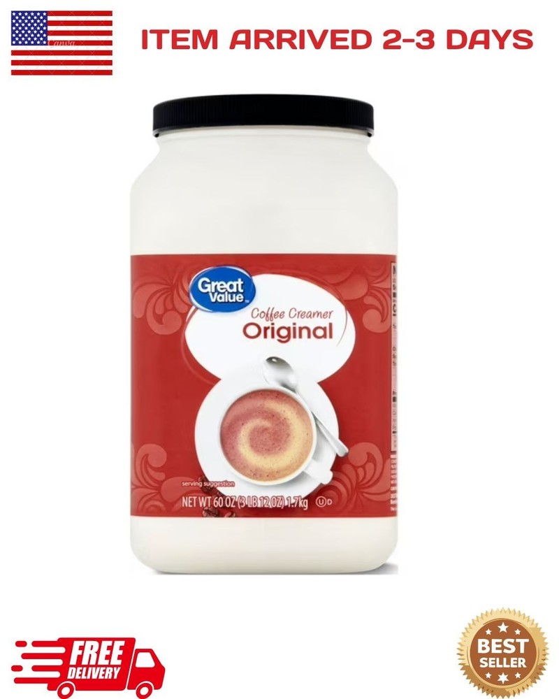 Great Value Original Value Size Coffee Creamer, 60 oz