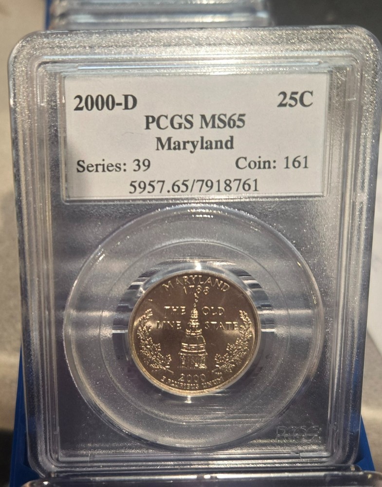 2000-D Maryland Quarter PCGS MS65
