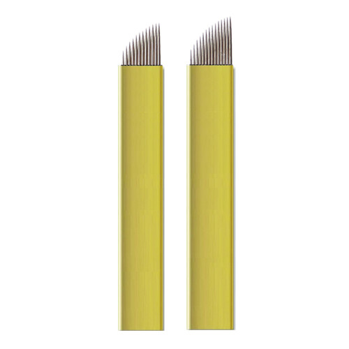 50 Microblading Microblade Needles Blade Permanent Makeup Eyebrow Tattoo Needle