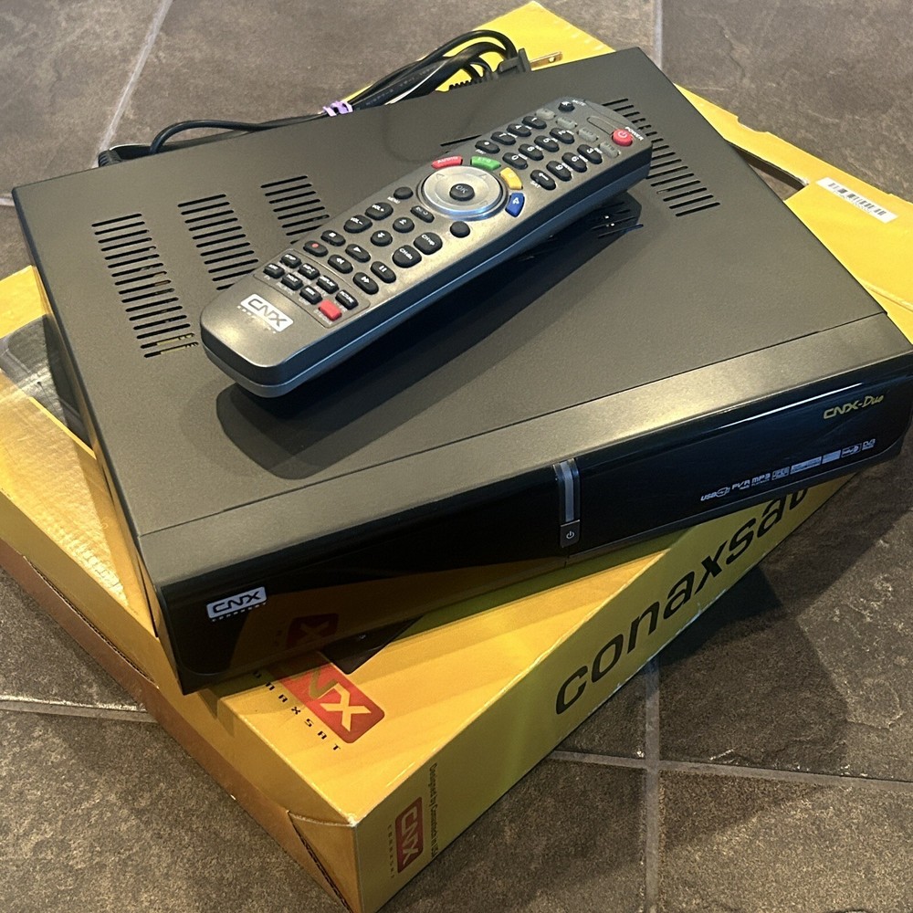 Conaxsat CNX Duo Digital Satellite Receiver - Complete in Box CIB - UNTESTED