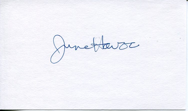 June Havoc Gentleman's Agreement Outer Limits Willy Signed Autograph