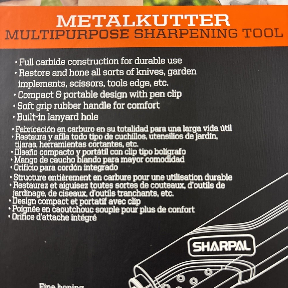 Case of 4 Sharpal MetalKutter Multi-Sharpener for Knife, Axe, Pruner, Shears