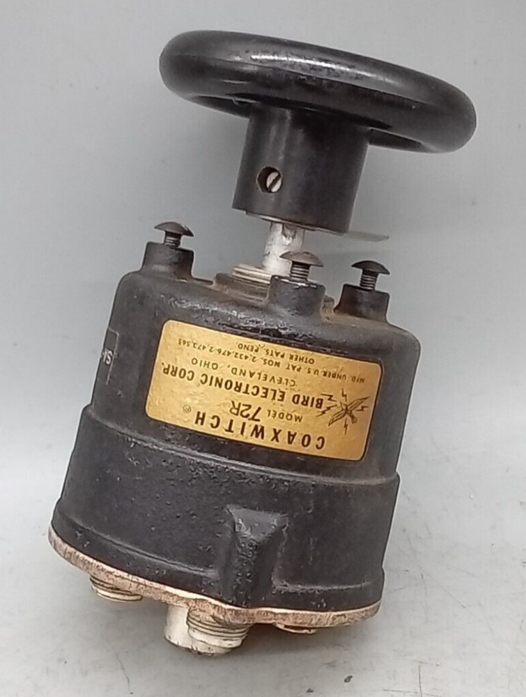 1 USED Bird 72R Coaxwitch Coaxial Switch 2 Position