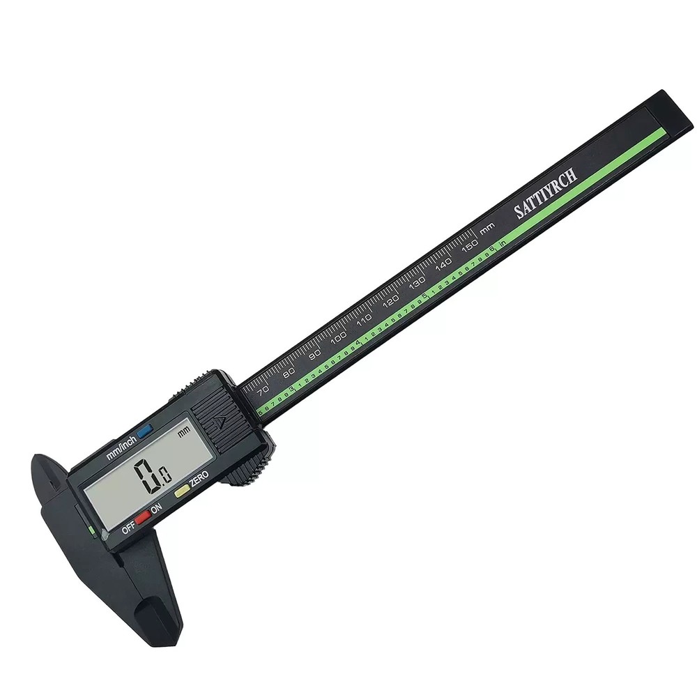 Electronic Digital Caliper Large LCD Screen 0-6"/150mm Strong Engineered Plastic