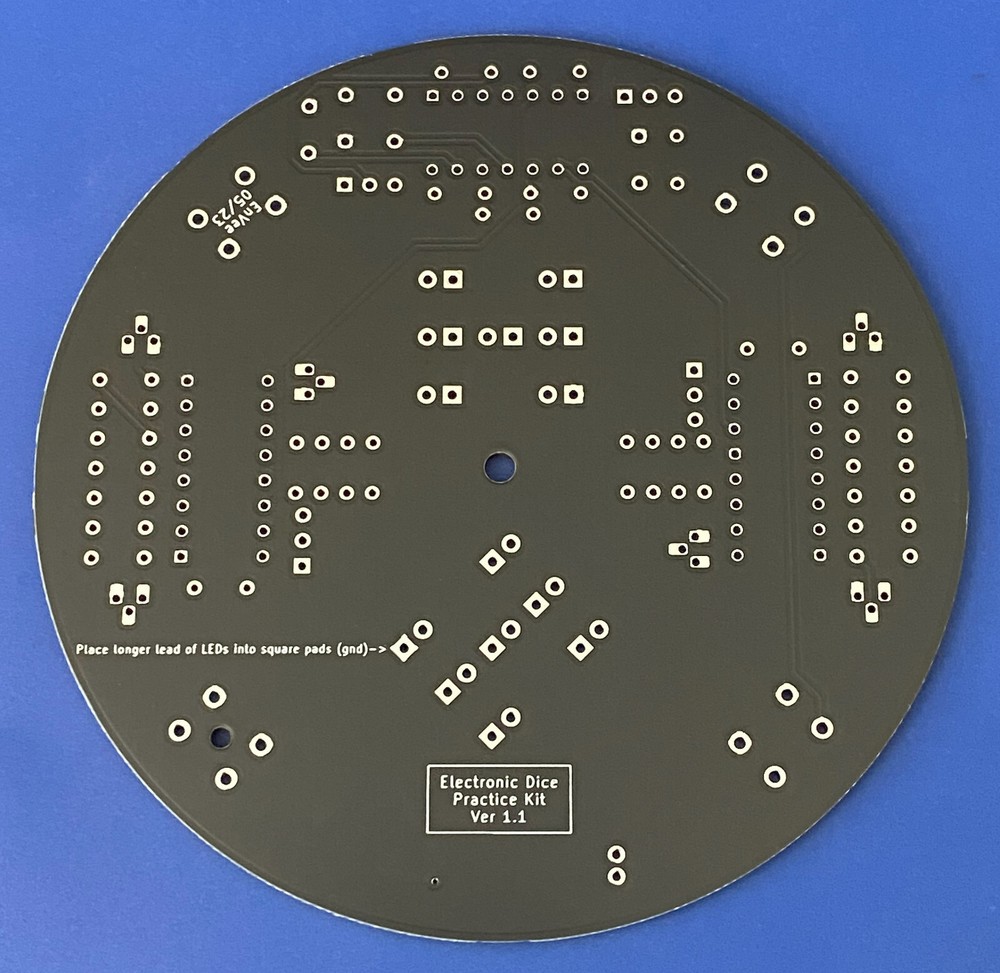 Electronics Soldering Practice Circuit Board Kit - Electronic Dice