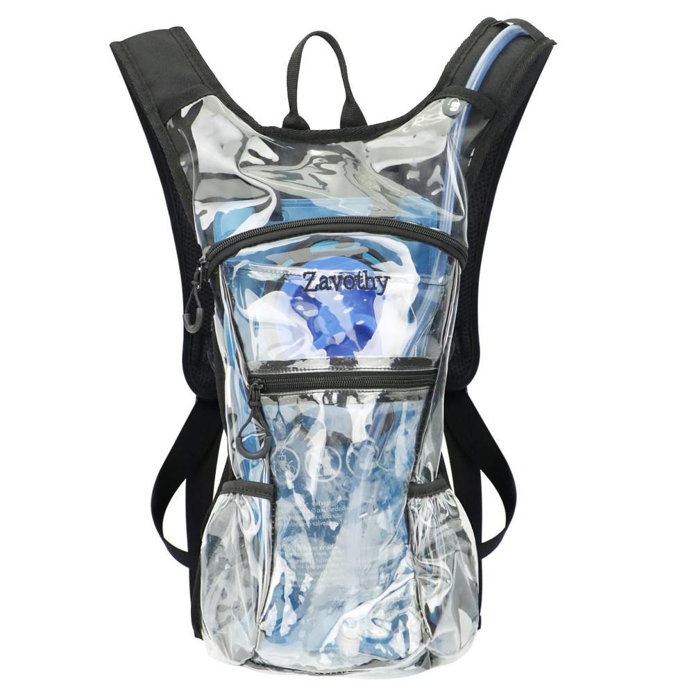 Transparent Rave Hydration Pack - Hydration Backpack - Hydropack with 3L Blad...