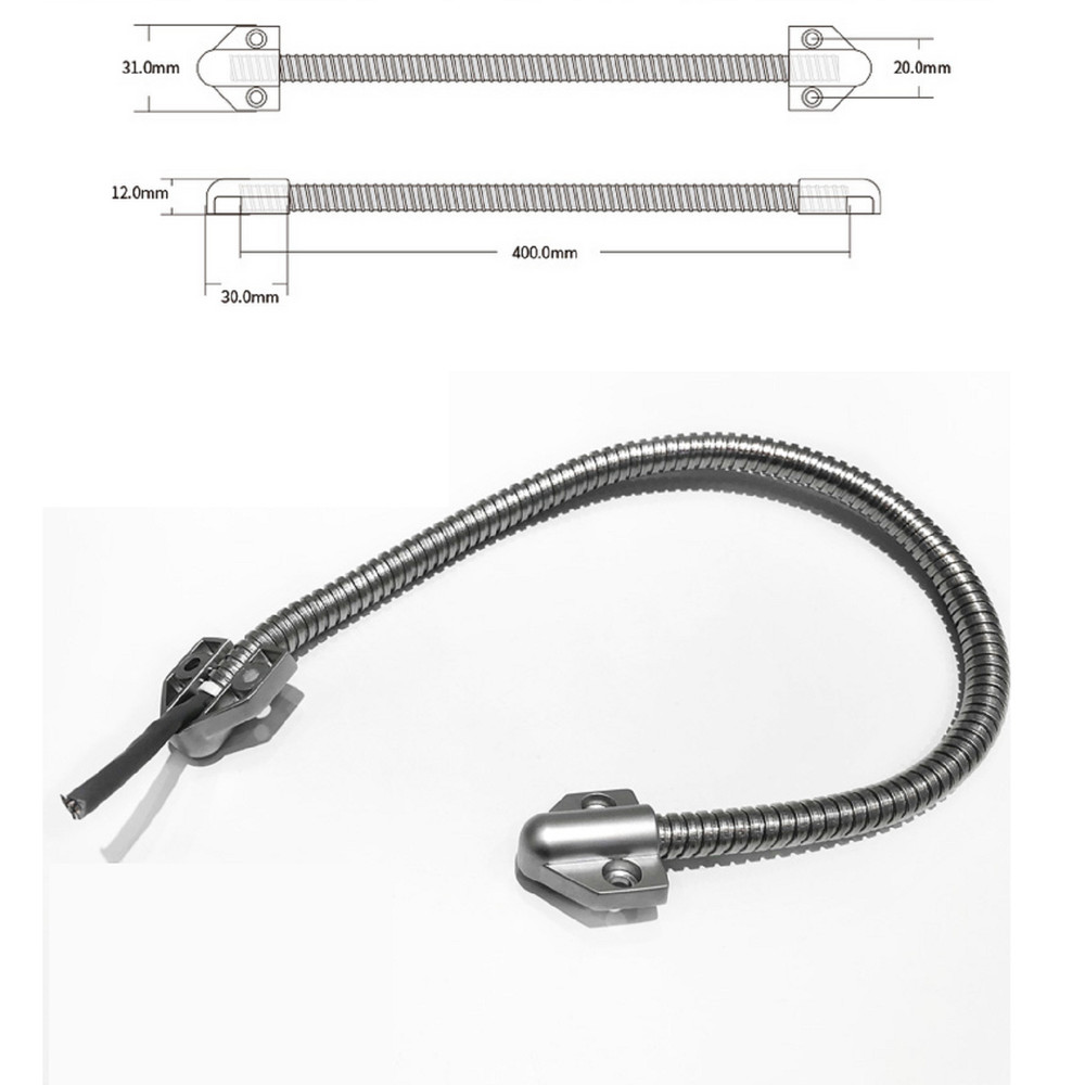 Stainless Steel Door Loop for Exposed Mounting Access Control Wire Protection N