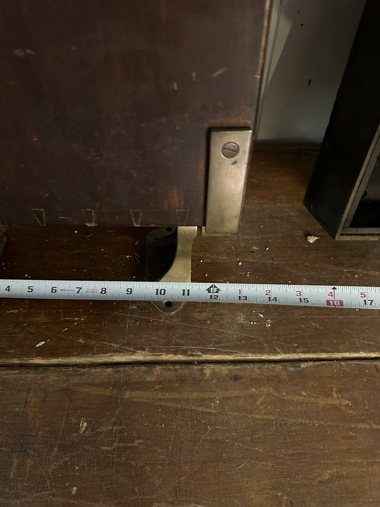1890s Swing Out Industrial Brass Drafting Table Ledger Shelf Arm Office Study