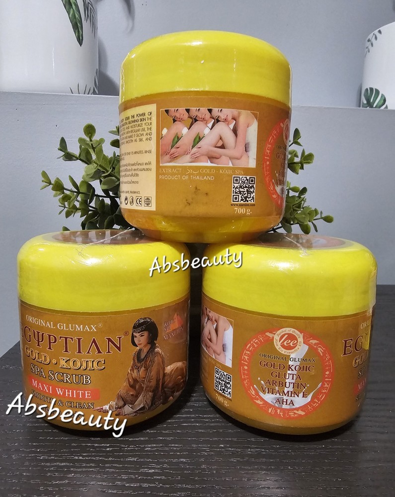 LEE Egyptian Gold Kojic Scrub Maxi White Smooth & Clean👌💯✨️ 1pc