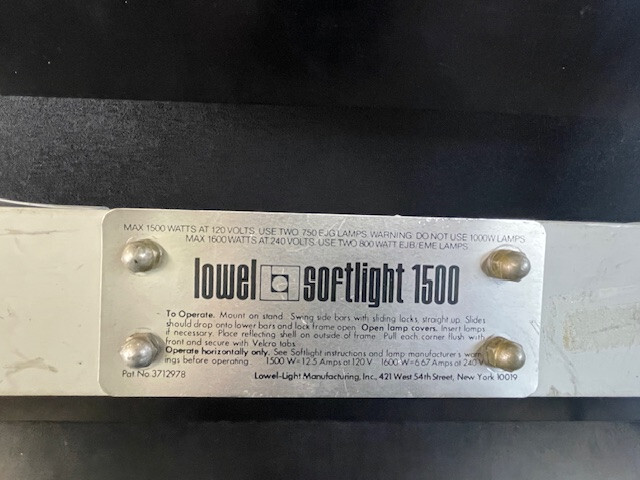 Lowel Softlight 1500 Tungsten Light