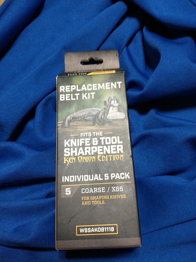 Work Sharp Knife & Tool Sharpener COARSE Grit Replacement Belt Kit WSSAK081118