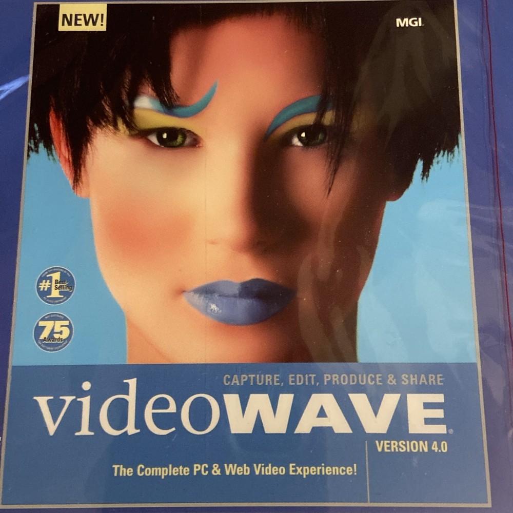 Vintage VIDEOWAVE COMMANDPOST PC & Web Video Editor Version 4.0/NEW/Unused
