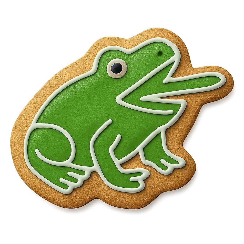 Toad Chomping Cookie Cutter & Stamp - 4x3.5 Fun Kitchen Baking