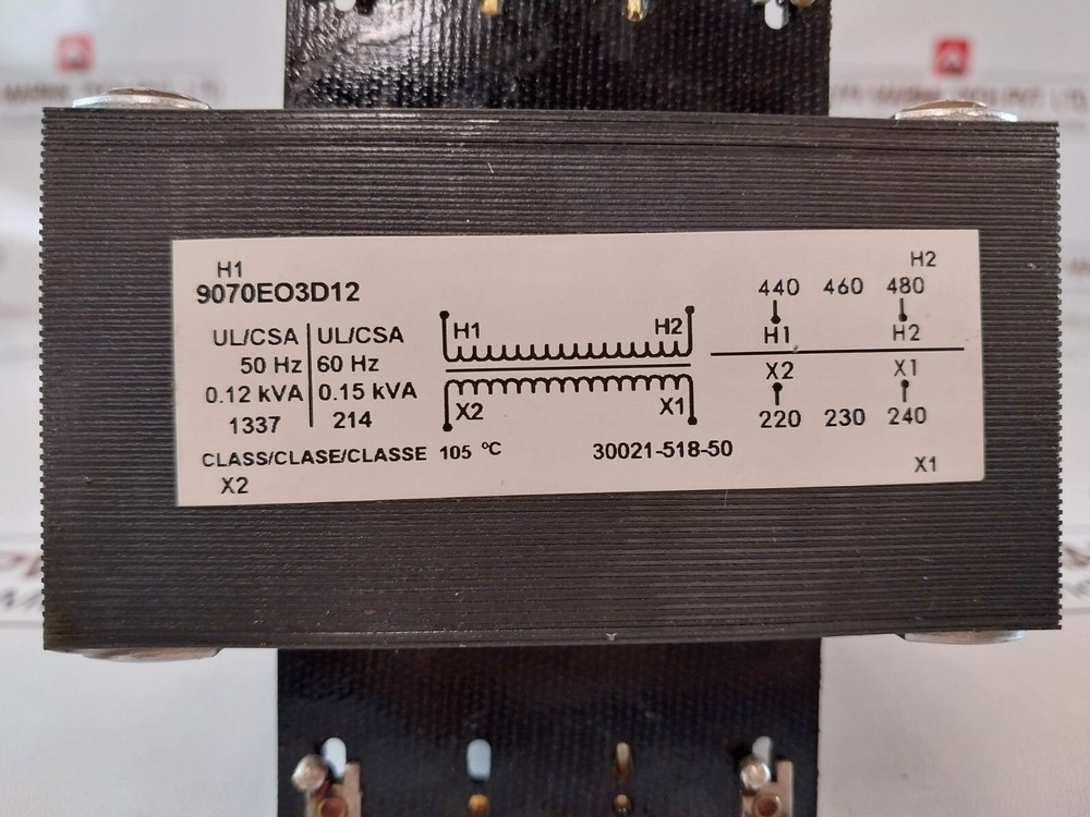 Square d 9070eo3d12 industrial control transformer