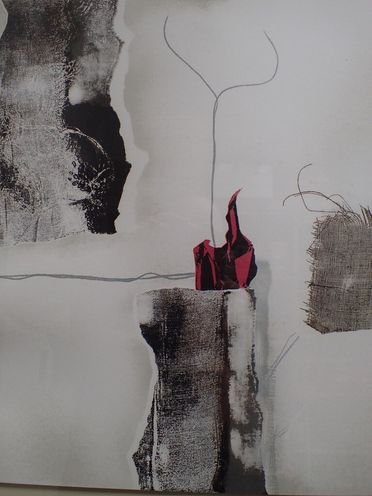 Abstract Mixed Media Modern Art Composition Artist Proof Signed & Framed 30"x38"