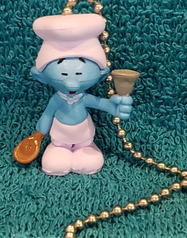Chef Smurf Handmade Light Pull or Fan Pull - The Smurfs