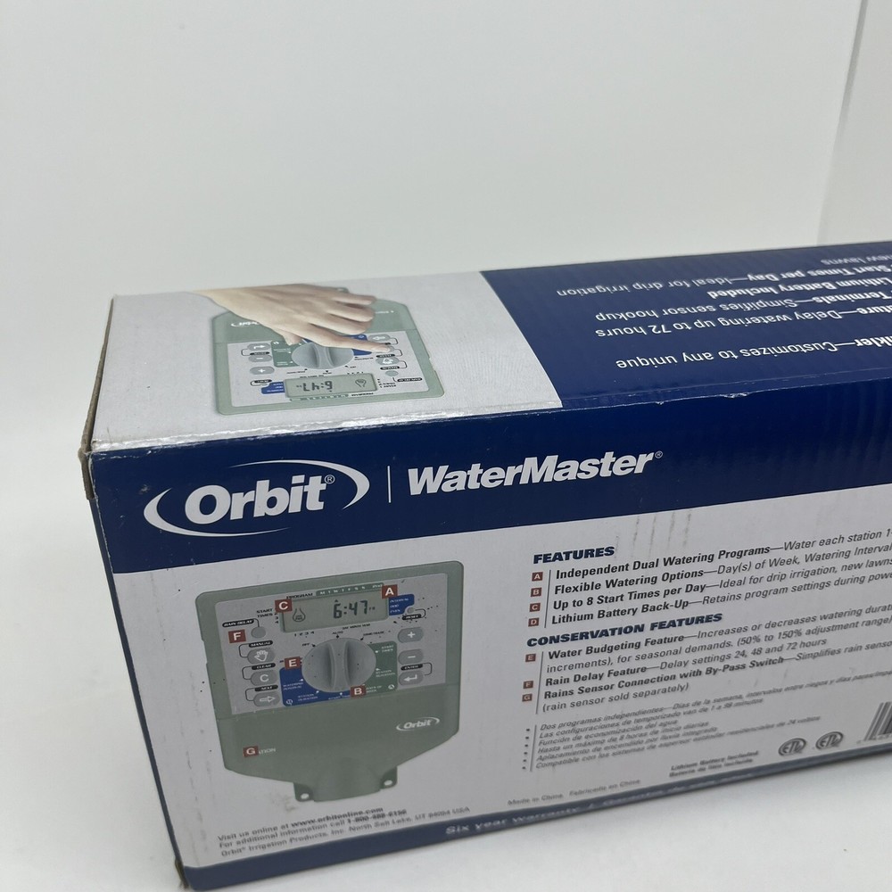 ORBIT WaterMaster 4 Station Dual Program SPRINKLE TIMER 57194