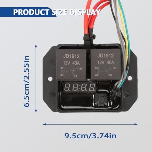 Digital Radiator Fans Controller Switch Kit with Adjustable Temperature Range