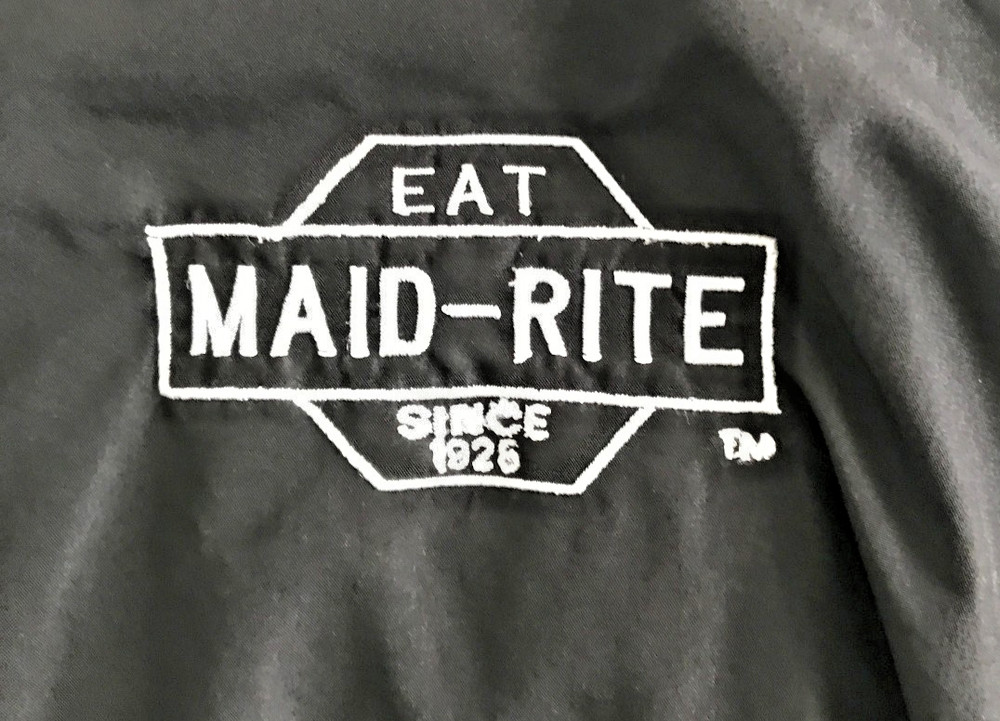 MAID RITE CAFE SLIP-OVER POLYESTER JACKET WITH LOGOS