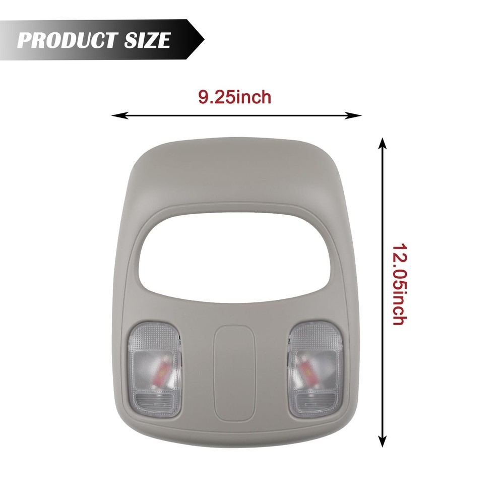 TQPONLY Upgraded Dome Map LED Reading Light Lamp Gray-LED Assembly