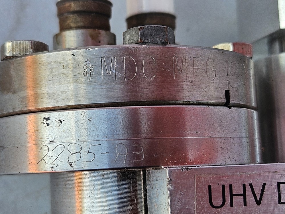 UHV Linear Motion Feedthrough Assembly w/ Bellows, Electrical & Fluid Feedthroug