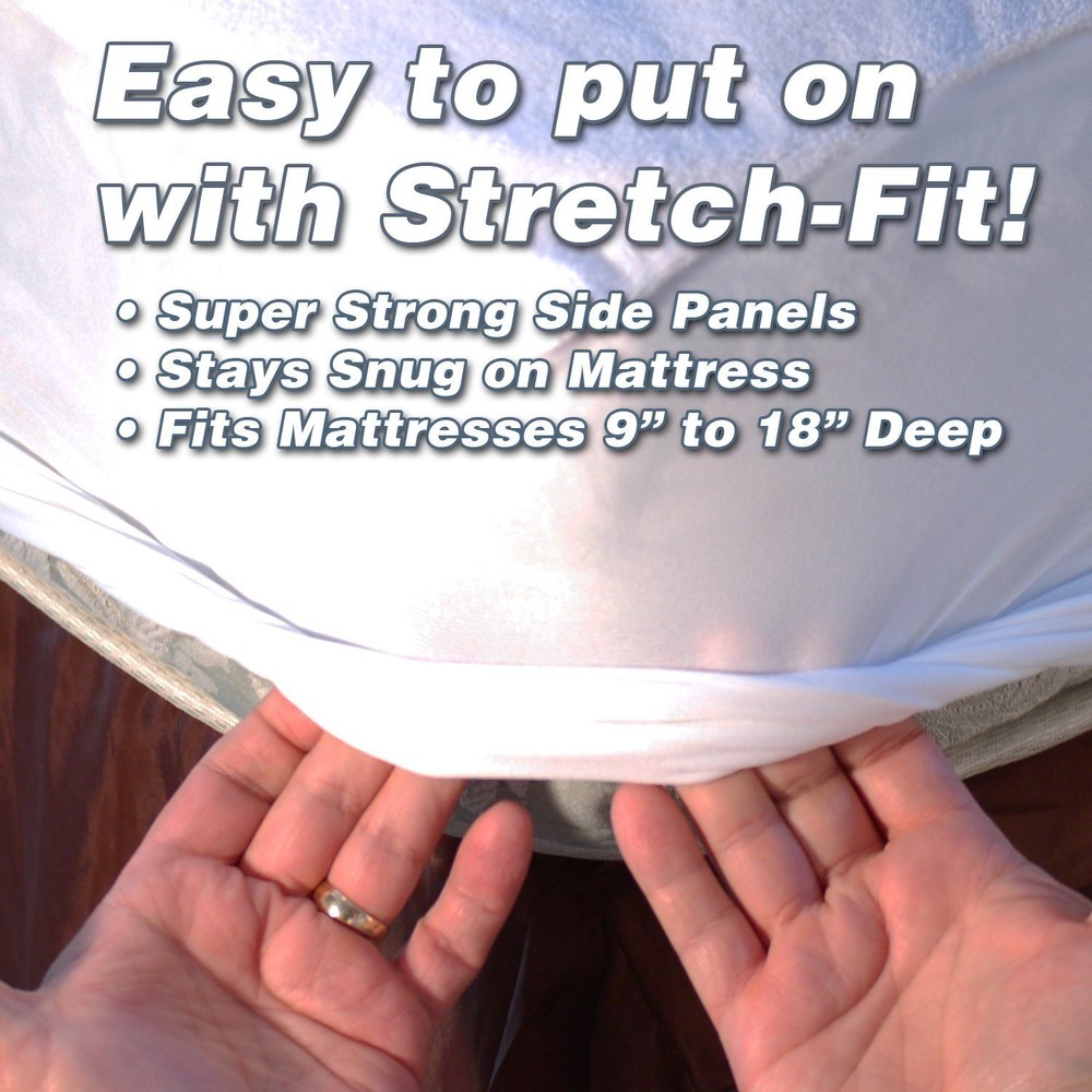 Mattress Cover Protector Waterproof Terry Towel Extra Deep Fitted Sheet Bed Pad