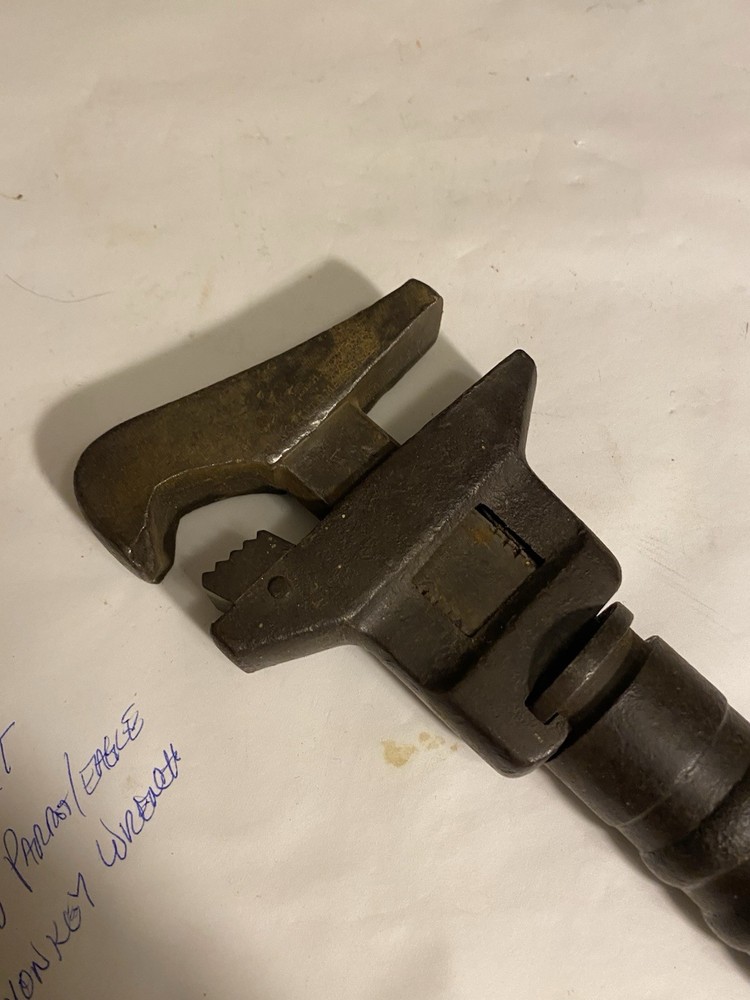 Vintage Monkey Wrench - Bemis & Call H&T Double Jawed Parrot/ Eagle Beak Monkey