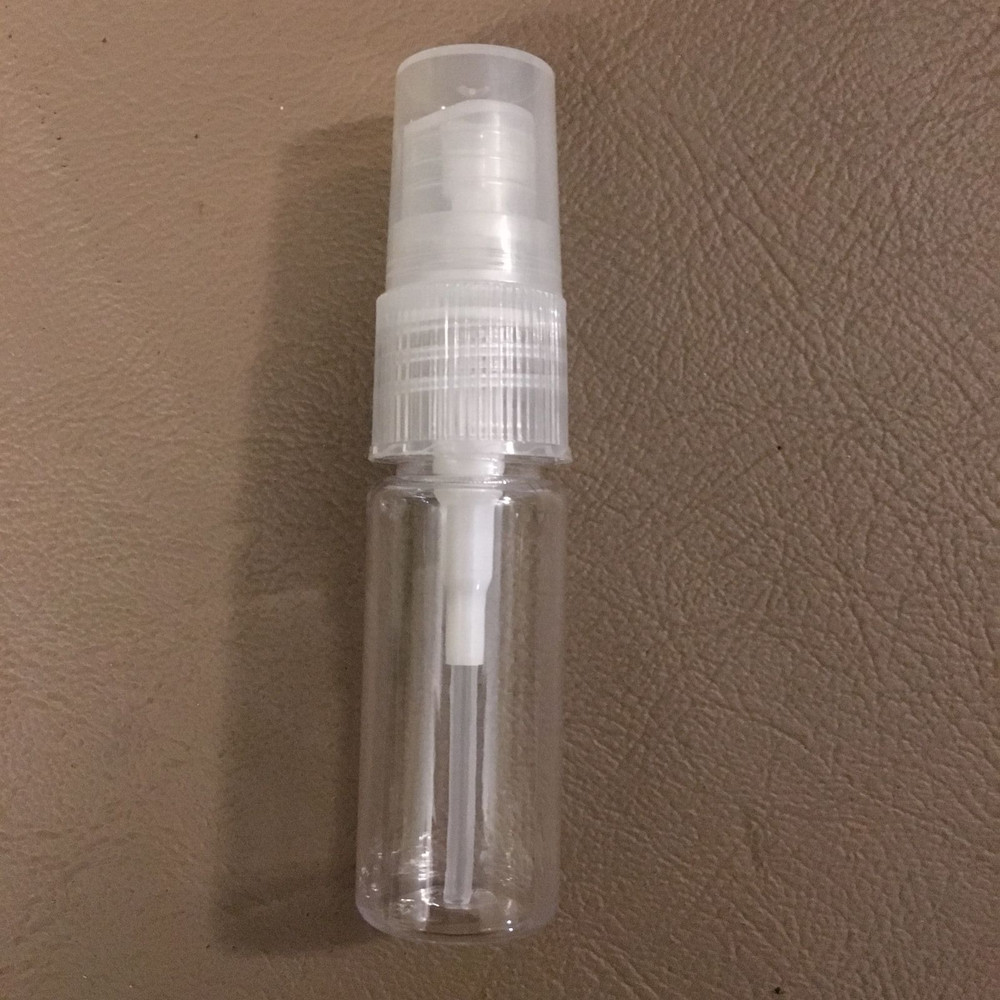 10ml (.34 oz) Clear Plastic Empty Refillable Perfume Atomizer Mini Spray Bottles