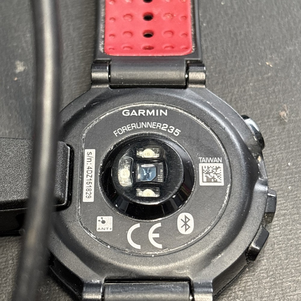 Garmin Forerunner 235 GPS Running Watch & Activity Tracker - Black/Red