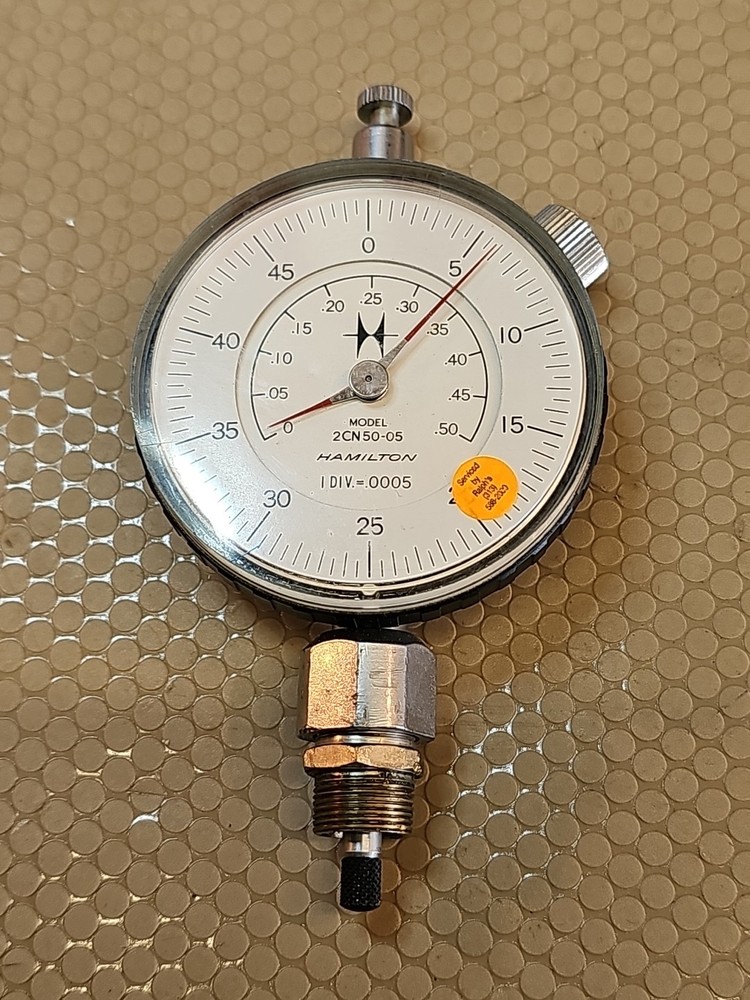 HAMILTON DIAL GAGE  MODEL 2CN50-05 - 1 DIV.=.0005