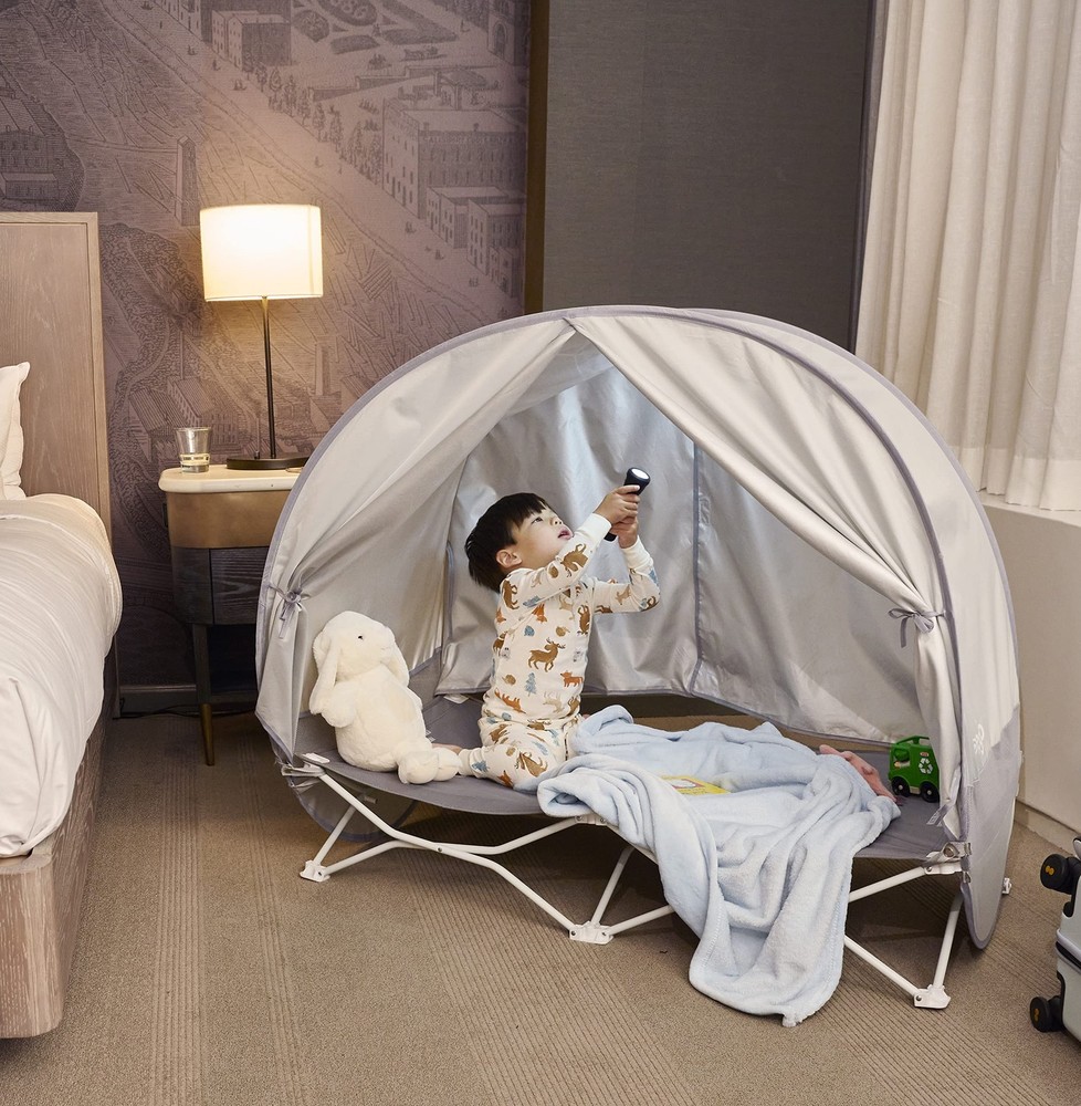My Cot Deluxe Portable Bed with Canopy, Provides UV Protection