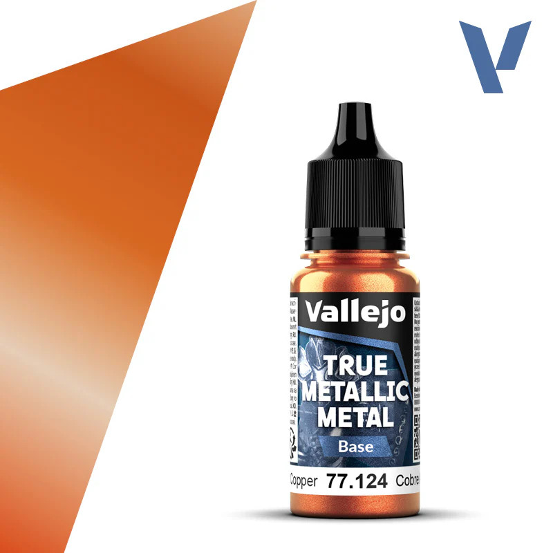 Vallejo True Metallic 77.124 Ancient Copper Base 18ml