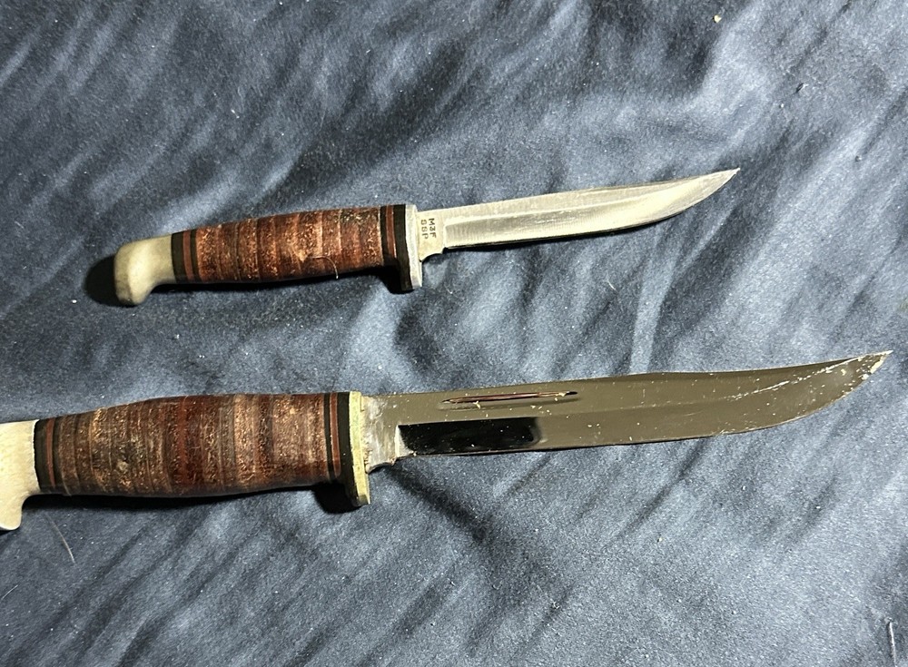 Case Double Sheath Knife Set Antique