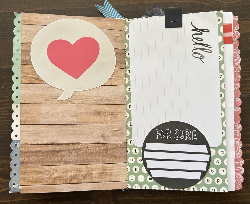 Handmade Starbucks Junk Journal Paper Bag Scrapbook