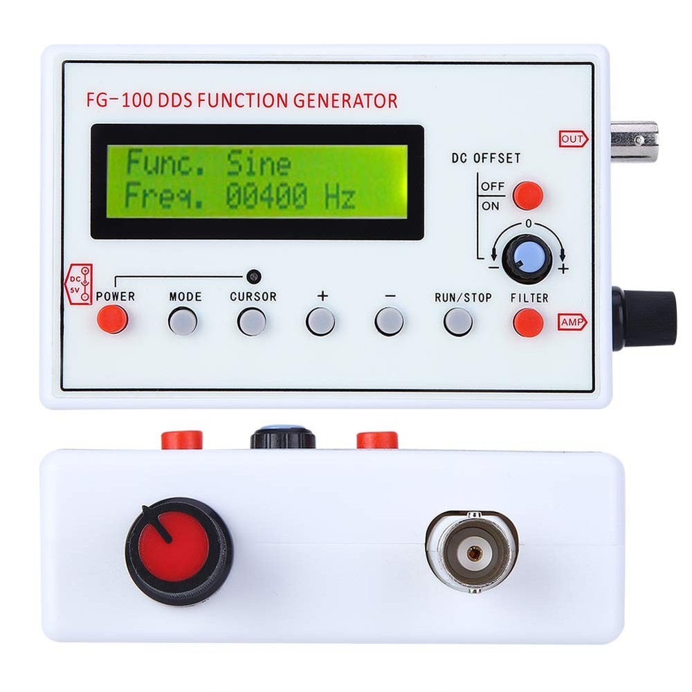 Function Generator -FG-100 DDS Function Generator Sine Frequency 1HZ-500KHz Coun