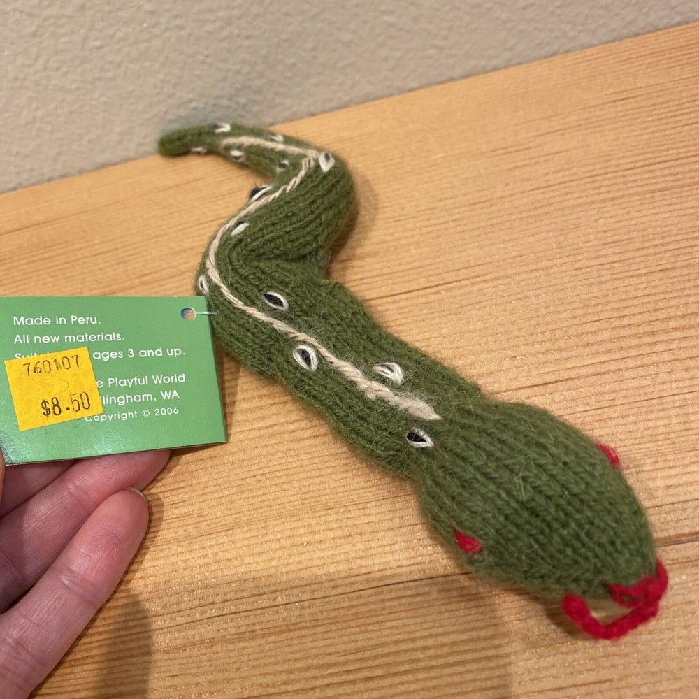 NWT Snake Finger Puppet Alpaca 2006 NOS