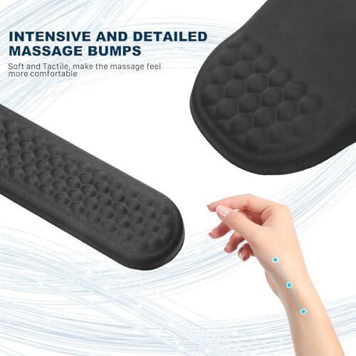 Ergonomic Mouse Pad and Keyboard Wrist Rest with Massage Design Space-Saving ...