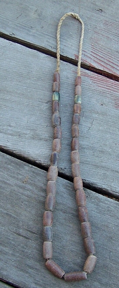 African Trade Pipestone Beads Assorted Strand 03