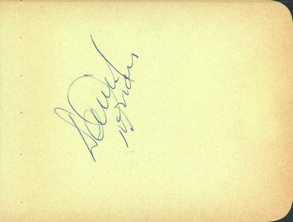 Vintage David Brian Autograph
