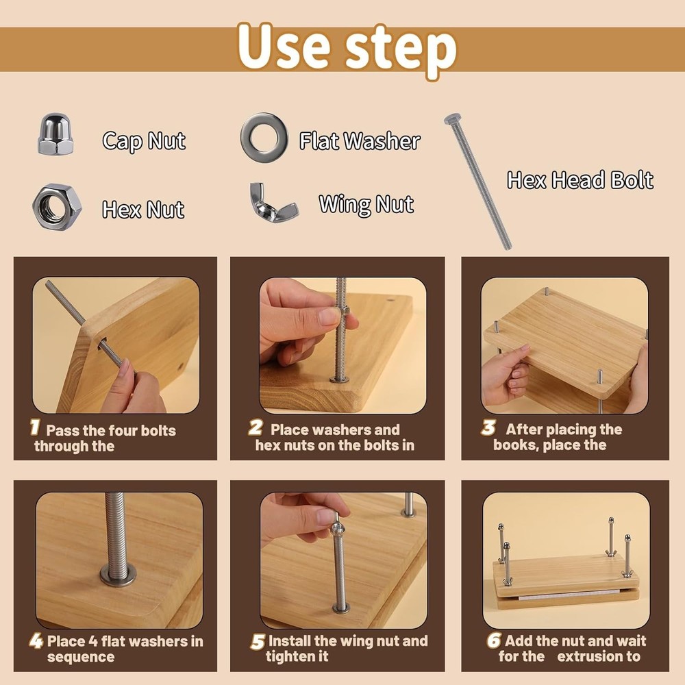 7.9"x11.6" Bookbinding Tools & Supplies Set - Complete Kit for Creative Projects