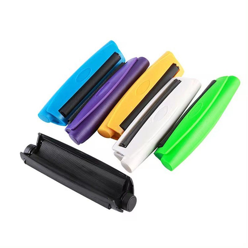 Blue 110mm Manual Herbs Roller – Cigarette Rolling Machine Color Blue**