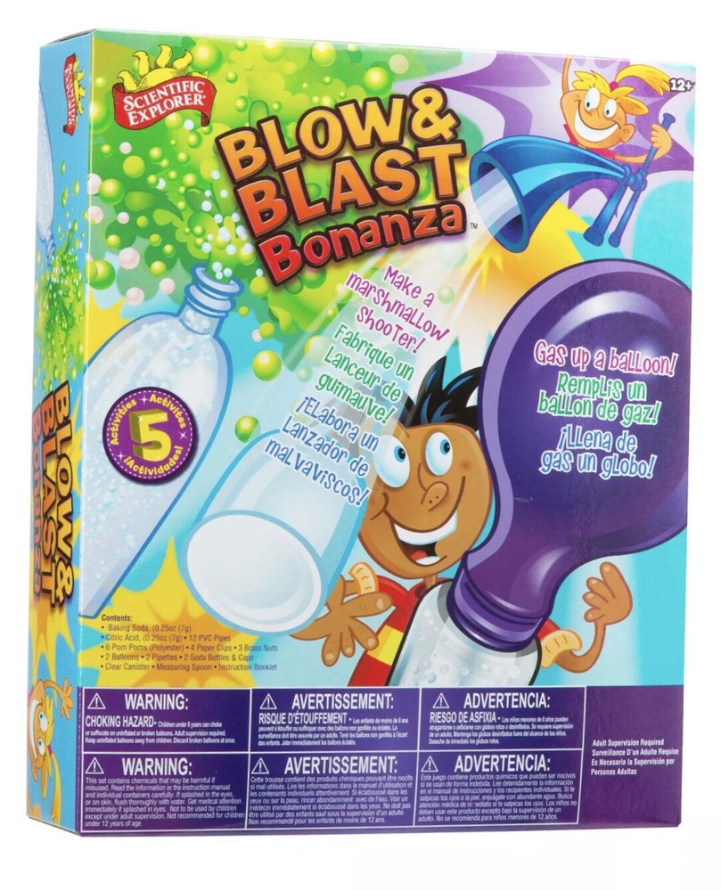 New! Scientific Explorer Blow & Blast Bonanza Kit