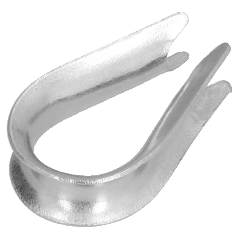(M2 2mm)50Pcs Wire Rope Thimble Stainless Steel Cable Rigging Tools For Ship