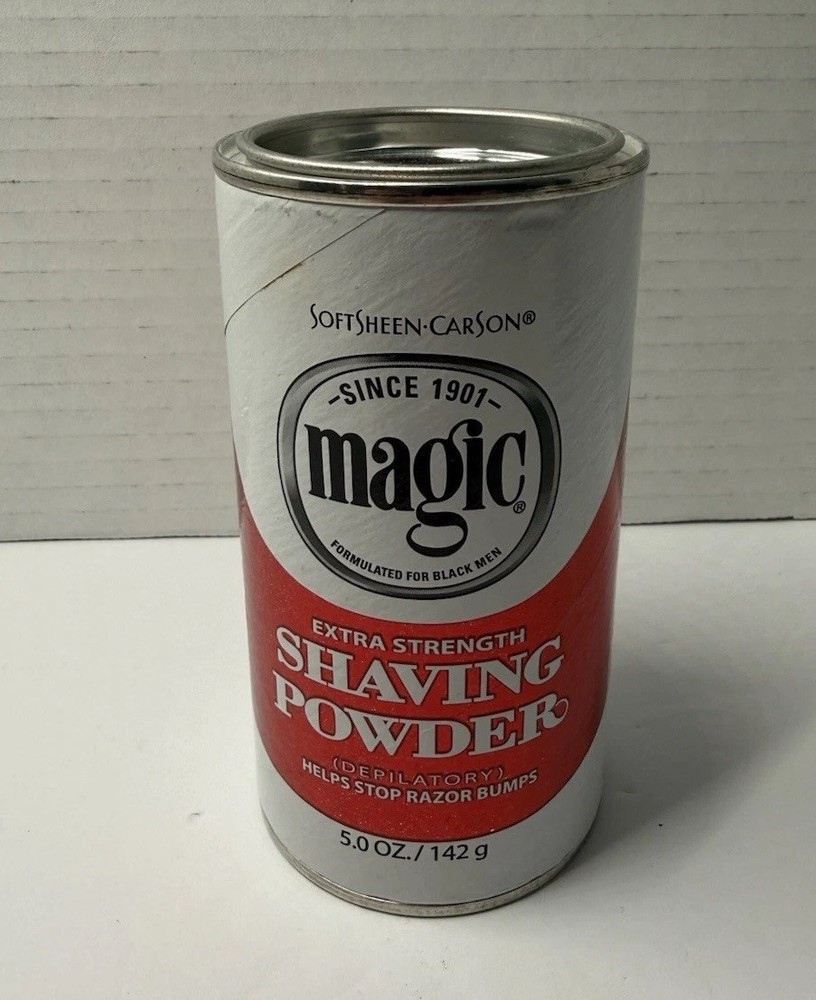 New Magic Shaving Powder Extra Strength Shave Soft Sheen Carson 5 oz