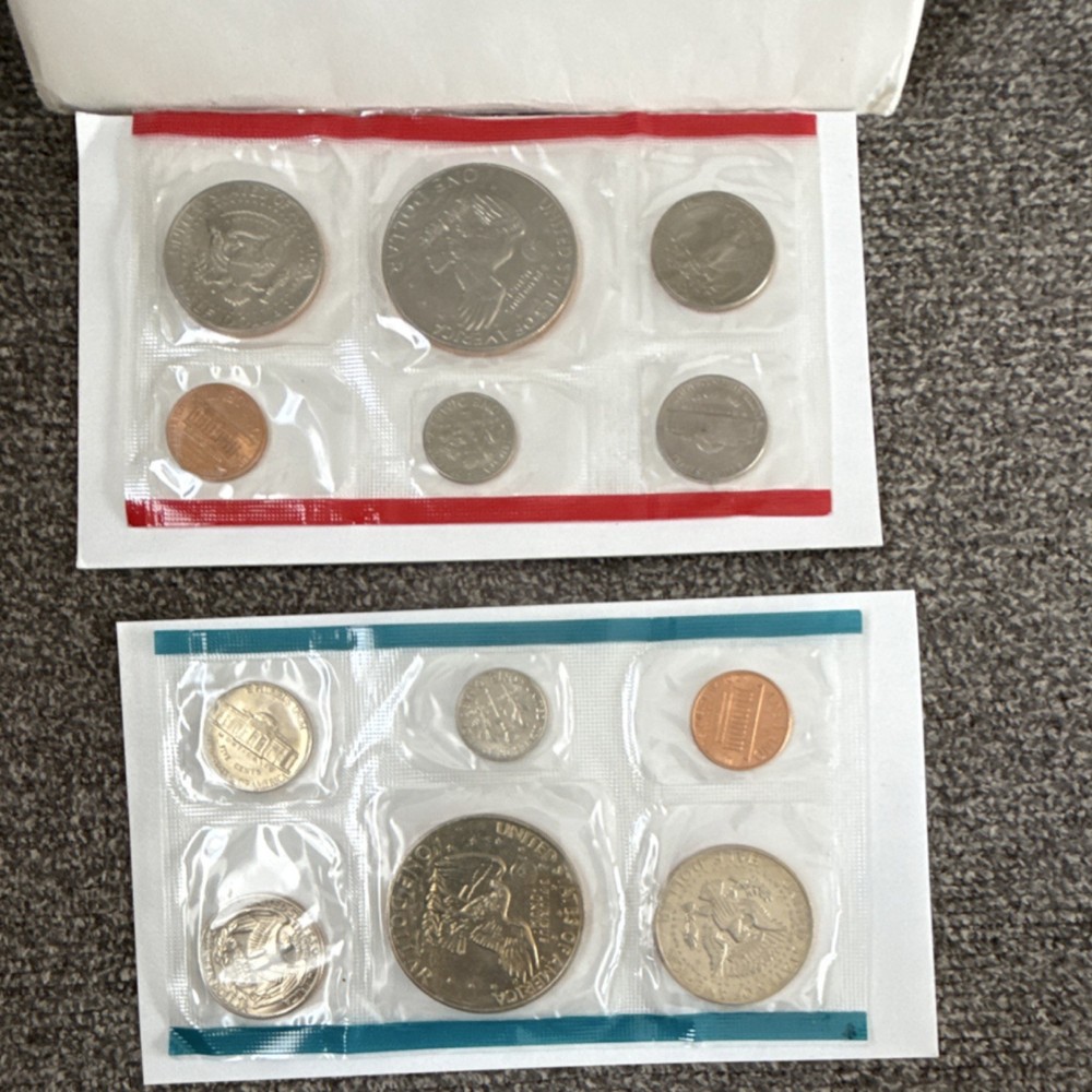US Mint Uncirculated Coin Sets 1978 1979 1980 1981 Complete Set Multicolor