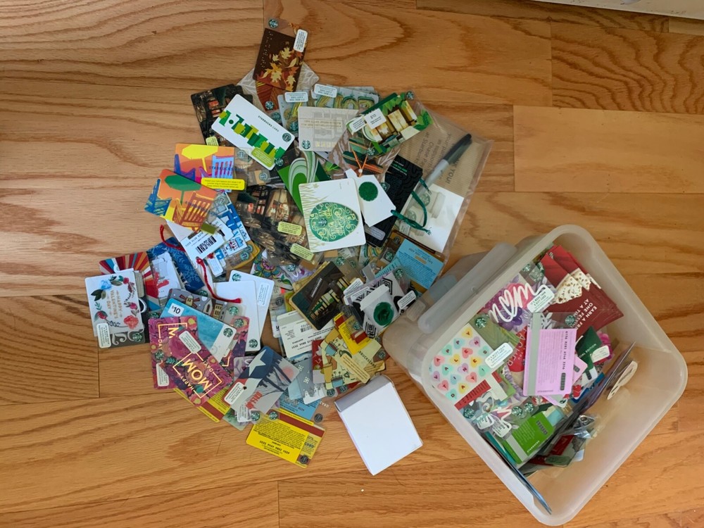 Starbucks Cards random selection of 20 from 2000s. Varied condition empty.
